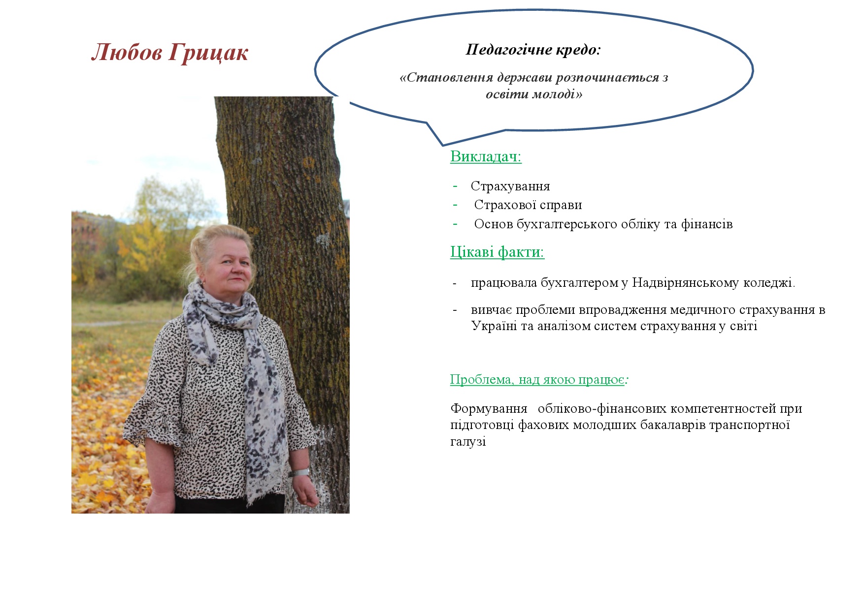 Любов Грицак